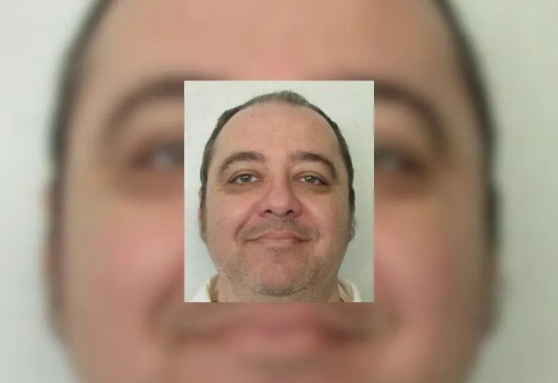 Kenneth Eugene Smith, primer hombre condenado a pena de muerte con gas nitrógeno en Alabama. Foto del Departamento Correciona