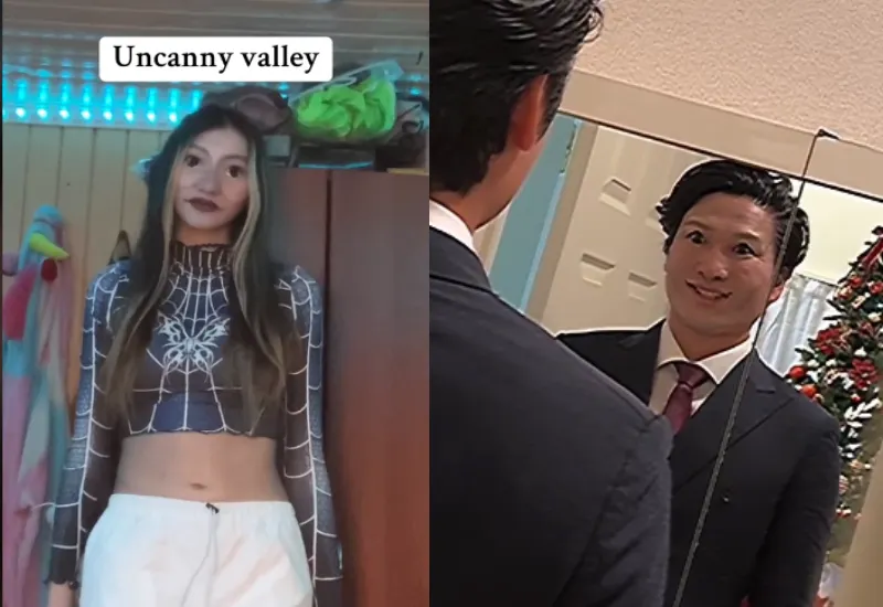 Uncanny Valley maquillaje tiktok