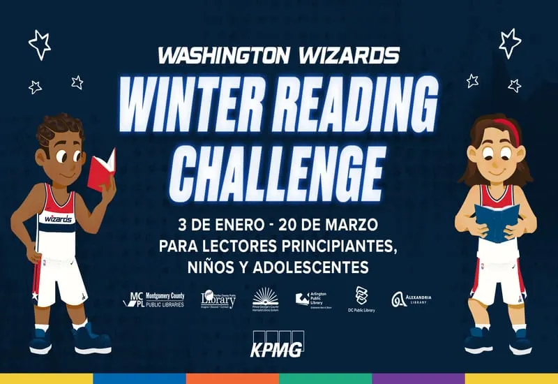 Los Washington Wizards y las Bibliotecas Públicas del condado de Montgomery implemetan un "Desafío de lectura" para promover