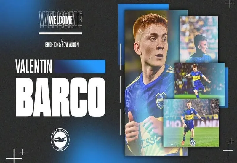 Valentín Barco nuevo jugador del Brighton
