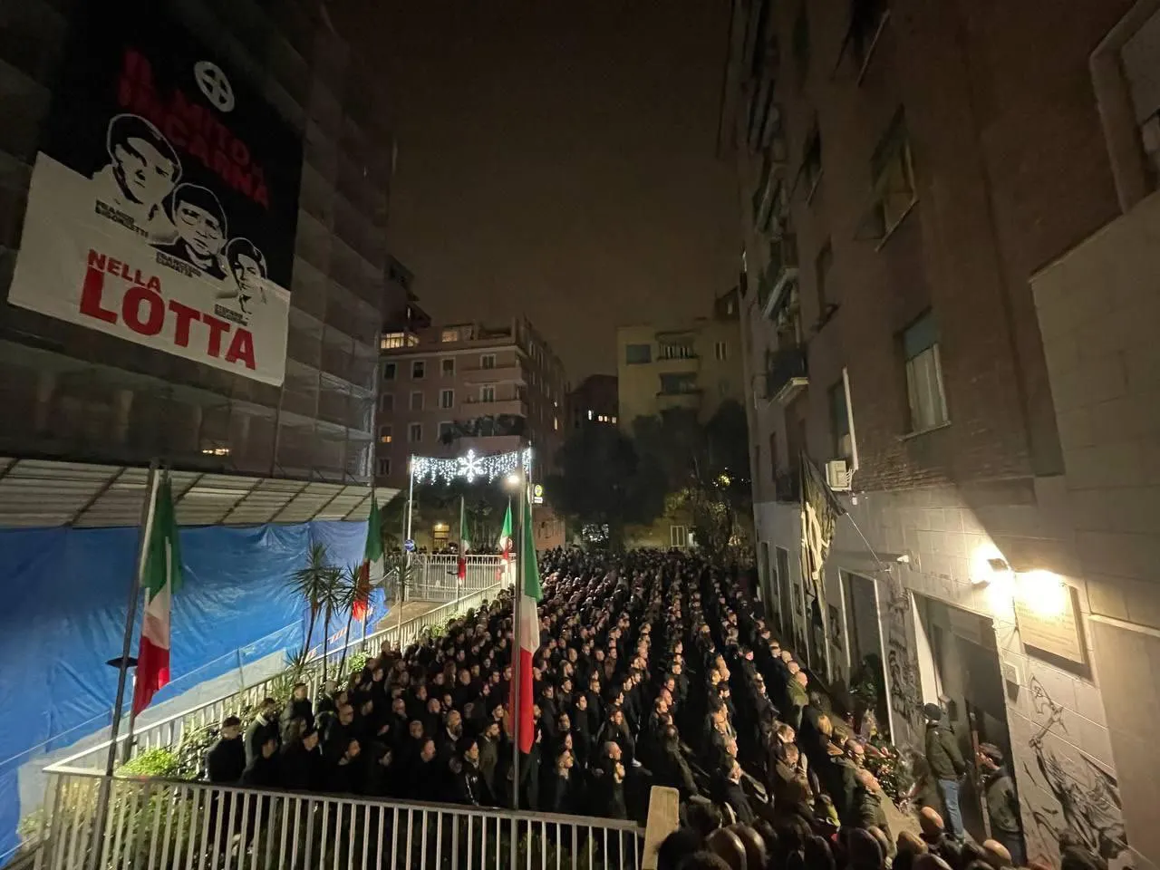 saludo fascista roma