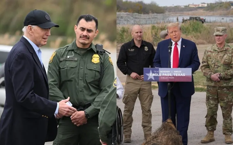 biden trump frontera