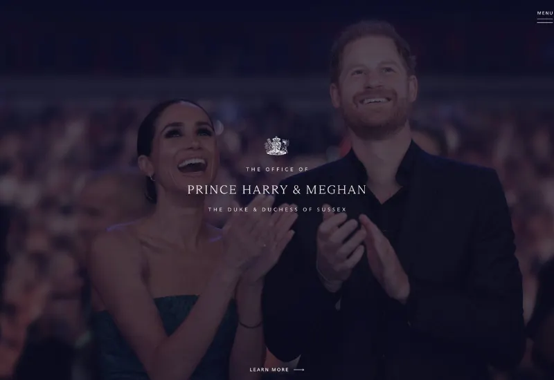 Página web meghan y harry