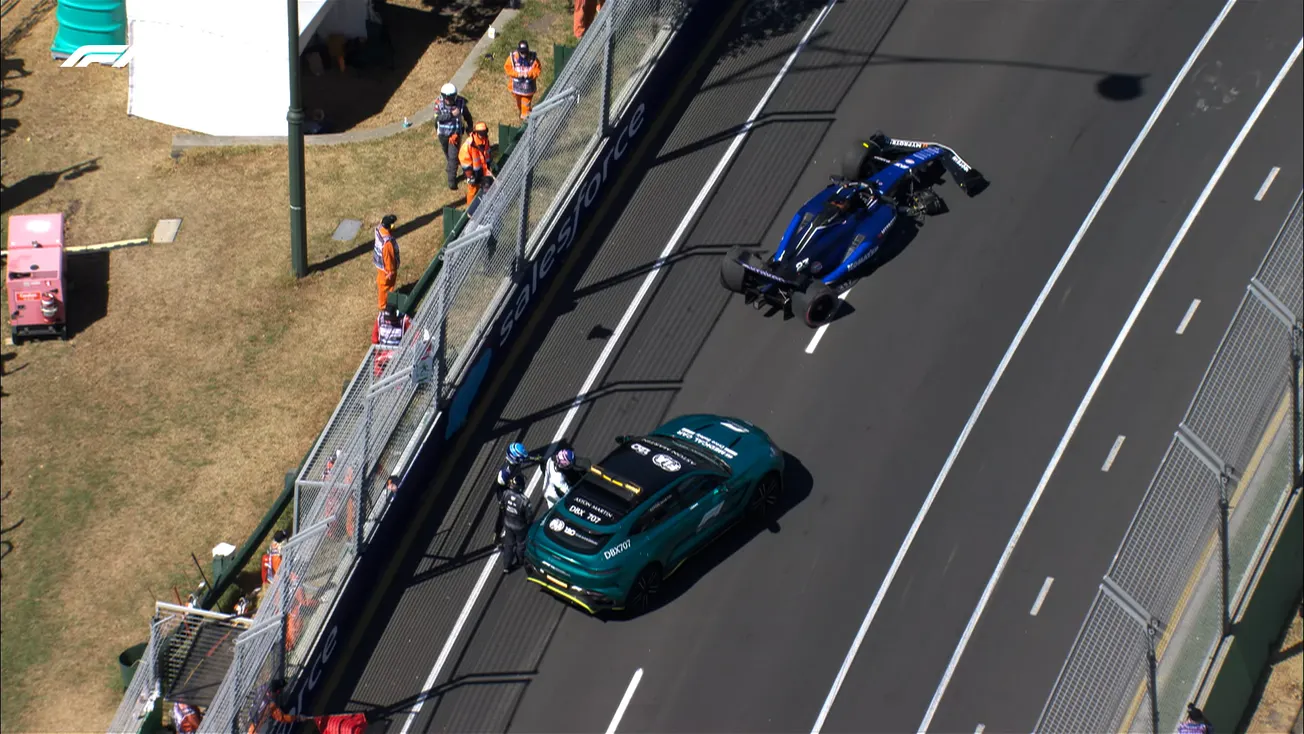 Albon accidente Sargeant