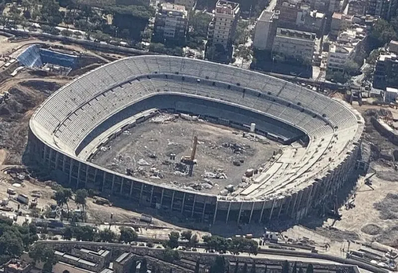 VIDEO | Así se encuentra el Camp Nou en medio de su remodelación