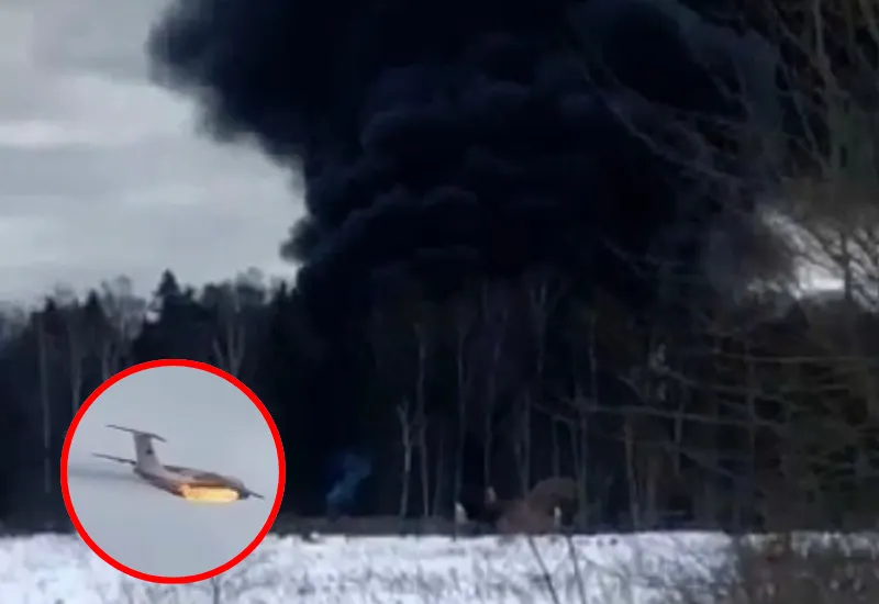 accidente avión militar ruso