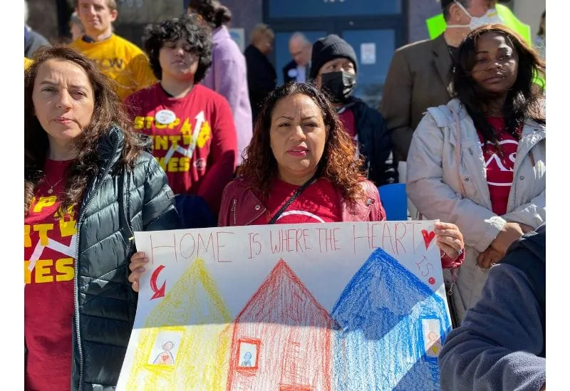 Alquiler viviendas protesta CASA. Tenant Safety Act 2024