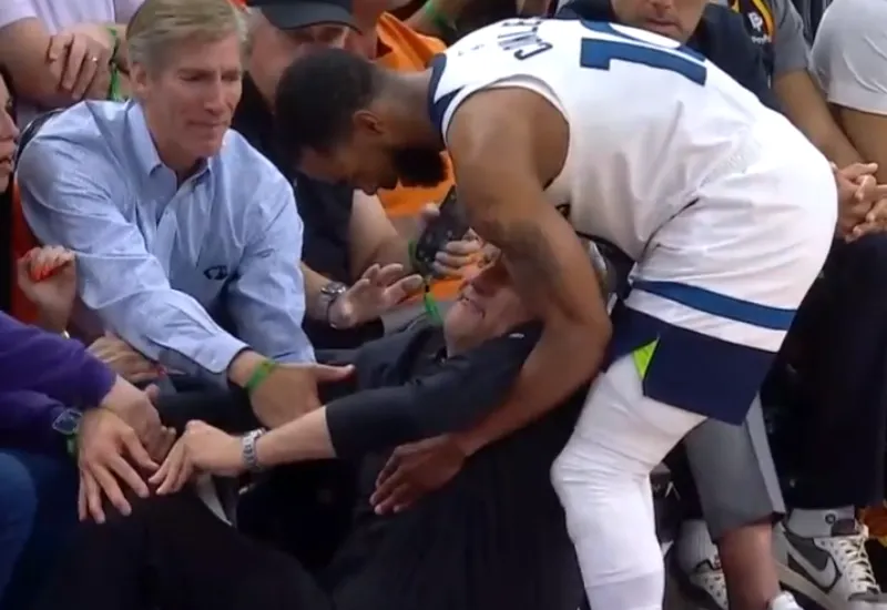 Chris Finch, entrenador de Timberwolves, sufrió grave lesión tras choque con Mike Conley