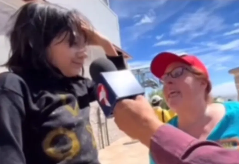 VIDEO | Turista pide a locales desalojar mirador de México durante el eclipse