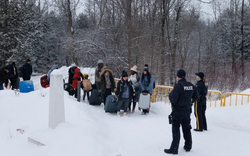 agentes fronterizos Canadá canadá frontera
