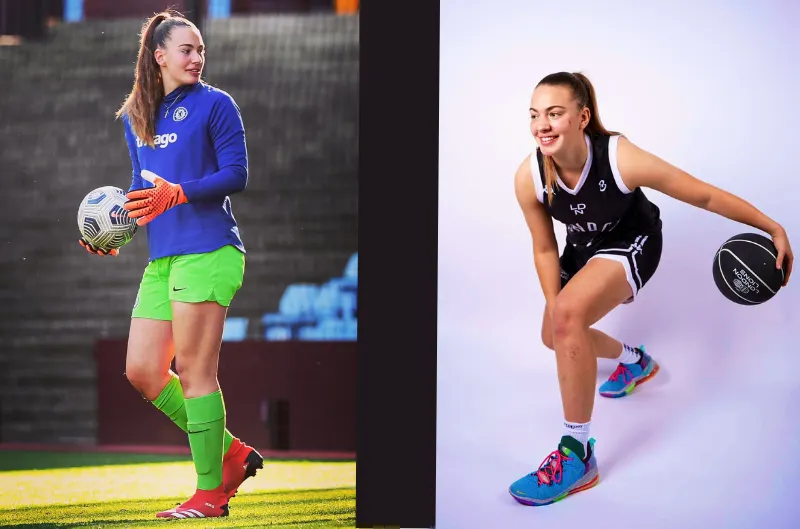 ¿Quién es Katie Cox, la deportista que brilla en la cancha de baloncesto y el campo de fútbol?
