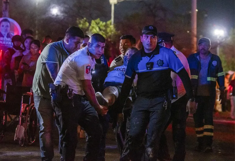 derrumbe escenario México