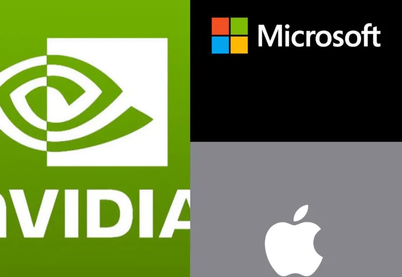 Apple, Microsoft o Nvidia: ¿Cuál será la de empresa más valiosa del mundo dentro de un año?