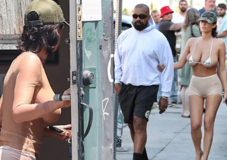 Esposa de Kanye West podría enfrentar cárcel por polémica vestimenta en público