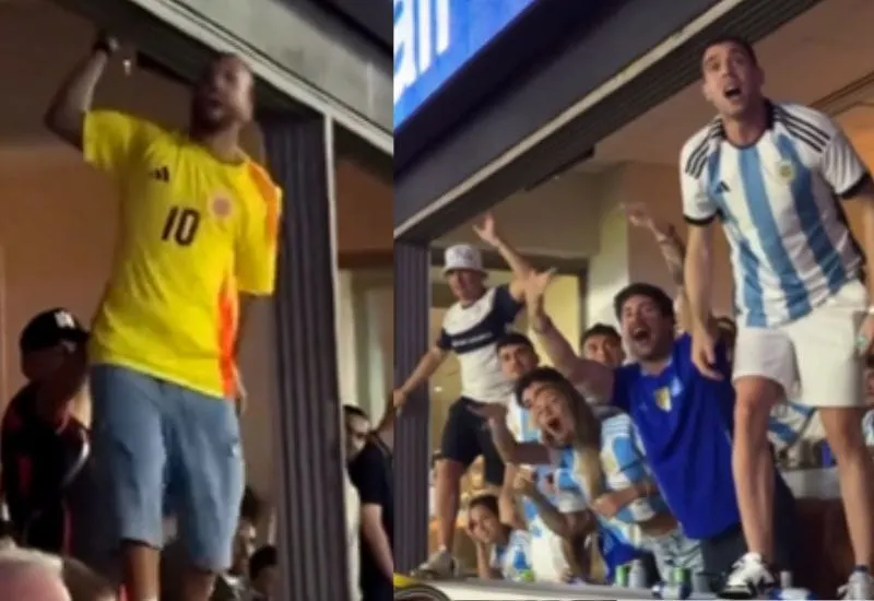 VIDEO | Maluma se hace viral por pelear con hinchas argentinos en la final de la Copa América 2024