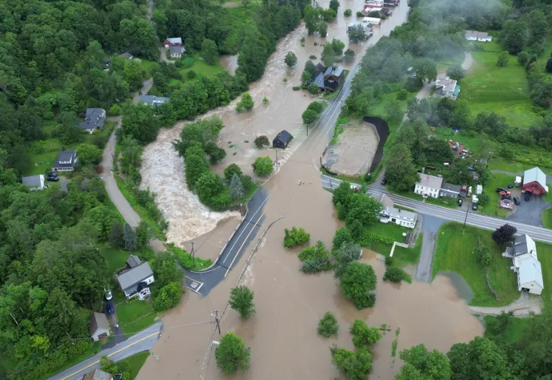 Lluvias torrenciales de la tormenta Beryl provocaron inundaciones en Nueva Inglaterra