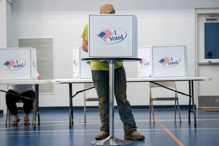 votantes harris trump