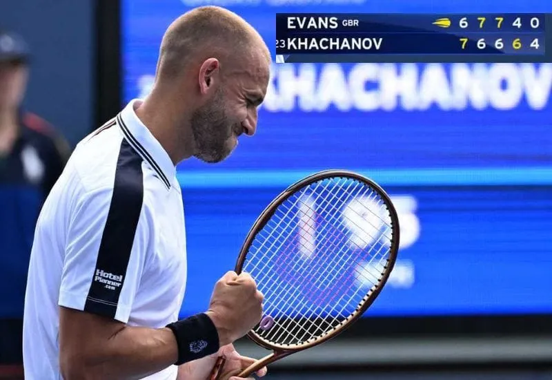 Dan Evans remonta y gana el partido más largo del US Open