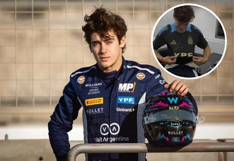 Franco Colapinto rechaza comparación con Messi: "Es como Dios, ¡es imposible!"