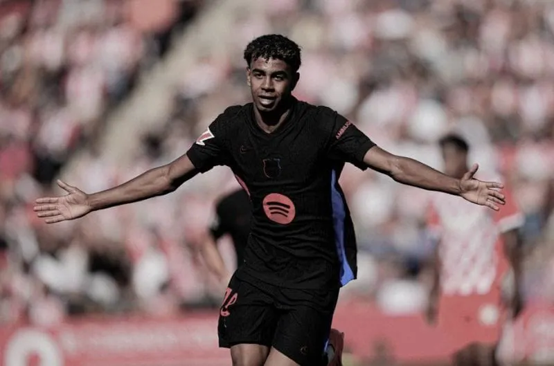 Lamine Yamal deslumbra y lidera goleada del Barça al Girona