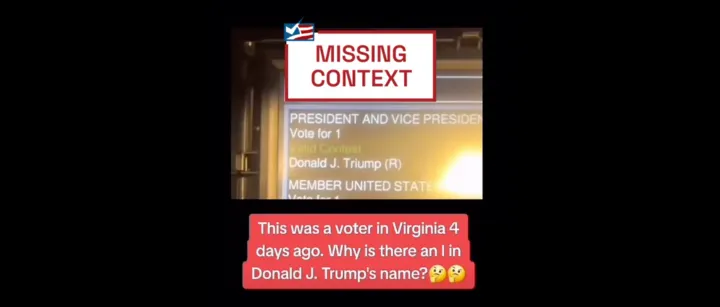 trump boleta error tipográfico