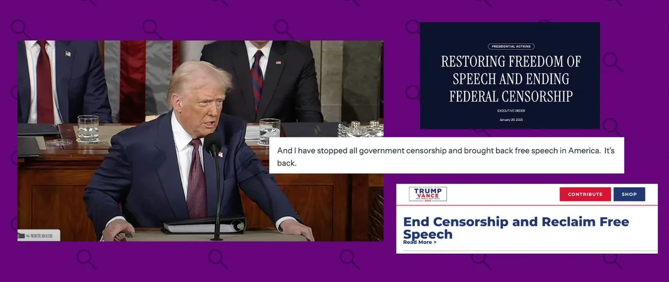 trump libertad de expresión