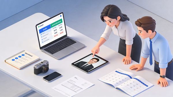 Comparaison des coûts entre studio photo et portraits automatisés pour collaborateurs: postes de coût et choix financier