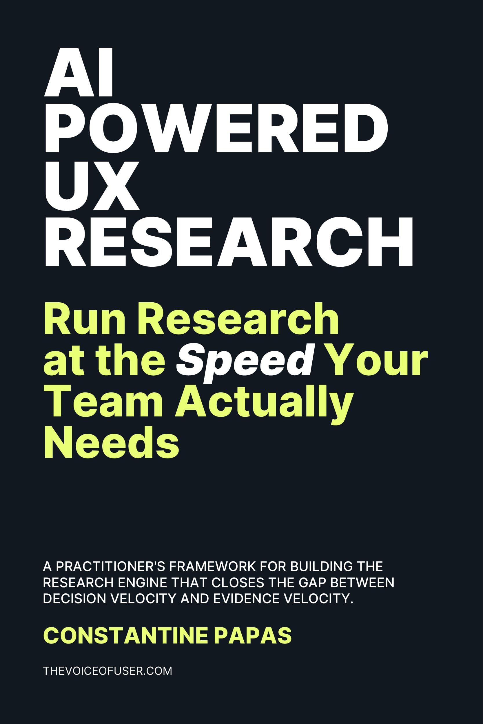 AI-Powered UX Research book cover