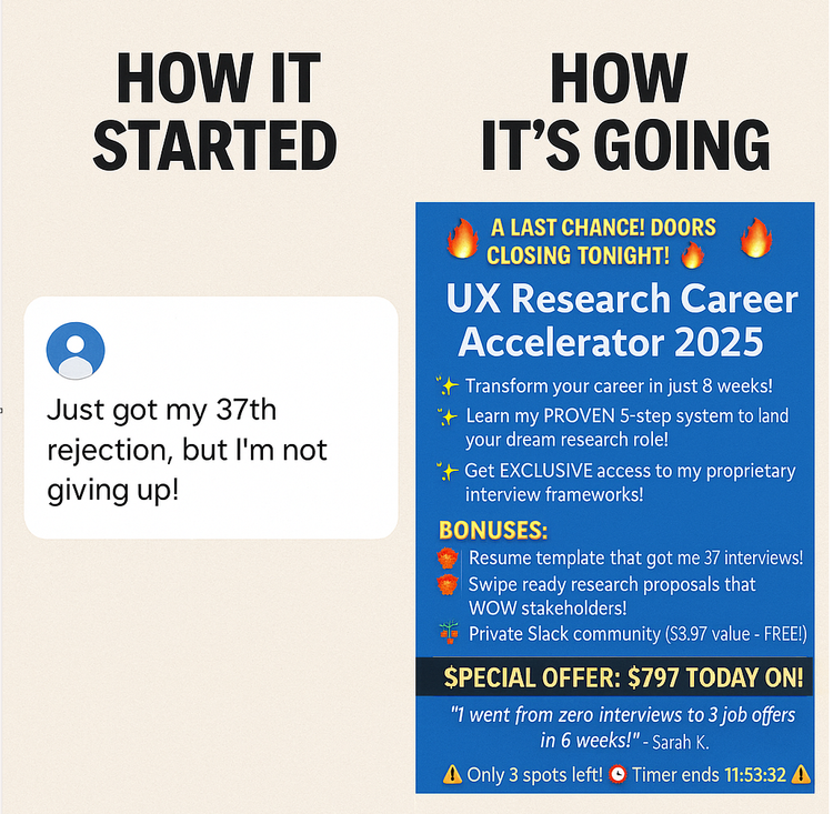 The UX Research Coach Scam: When Failure Became a Business Model