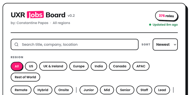 Finding the Job Is Harder Than Doing It. So I Made a UXR-Only Job Board.