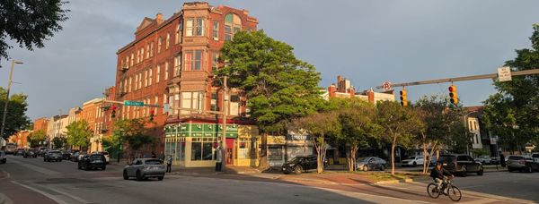 A Baltimore intersection. 