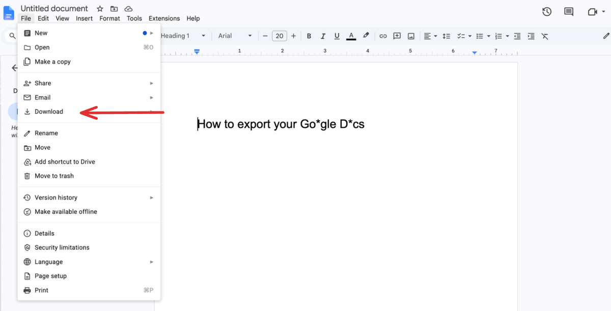 How to export all your Google Docs