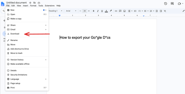 How to export all your Google Docs