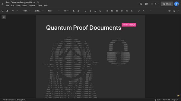 Fileverse dDocs: the first post-quantum encrypted collaborative document editor