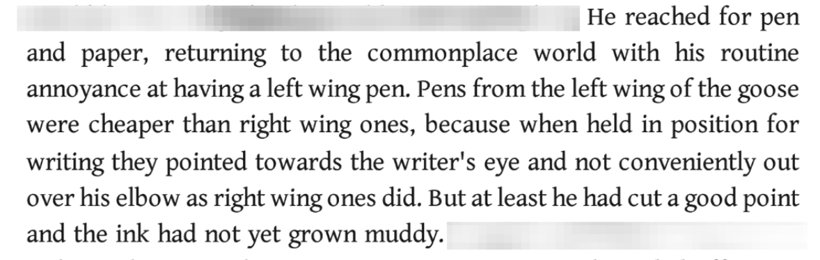 So glad the ink had not yet grown muddy.