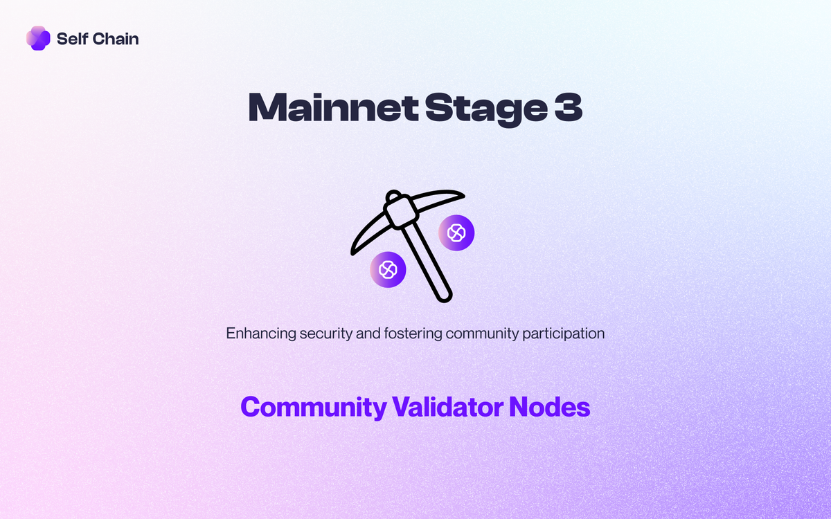 Self Chain Mainnet Update: Stage 3 Progressing