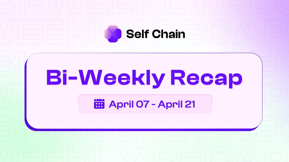 Self Chain Bi-Weekly Recap: Mainnet Upgrade and Ecosystem Expansion