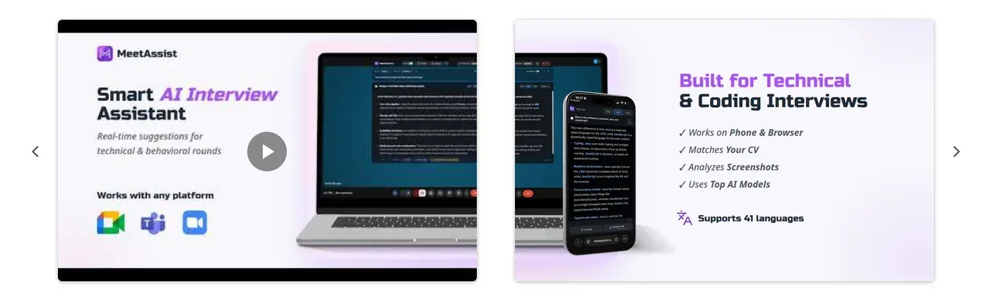 MeetAssist chrome store image