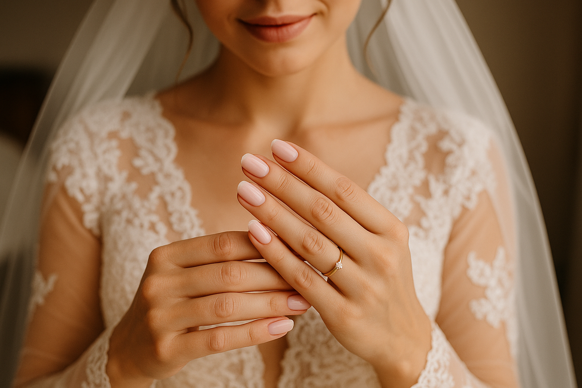 Bride with perfect nails