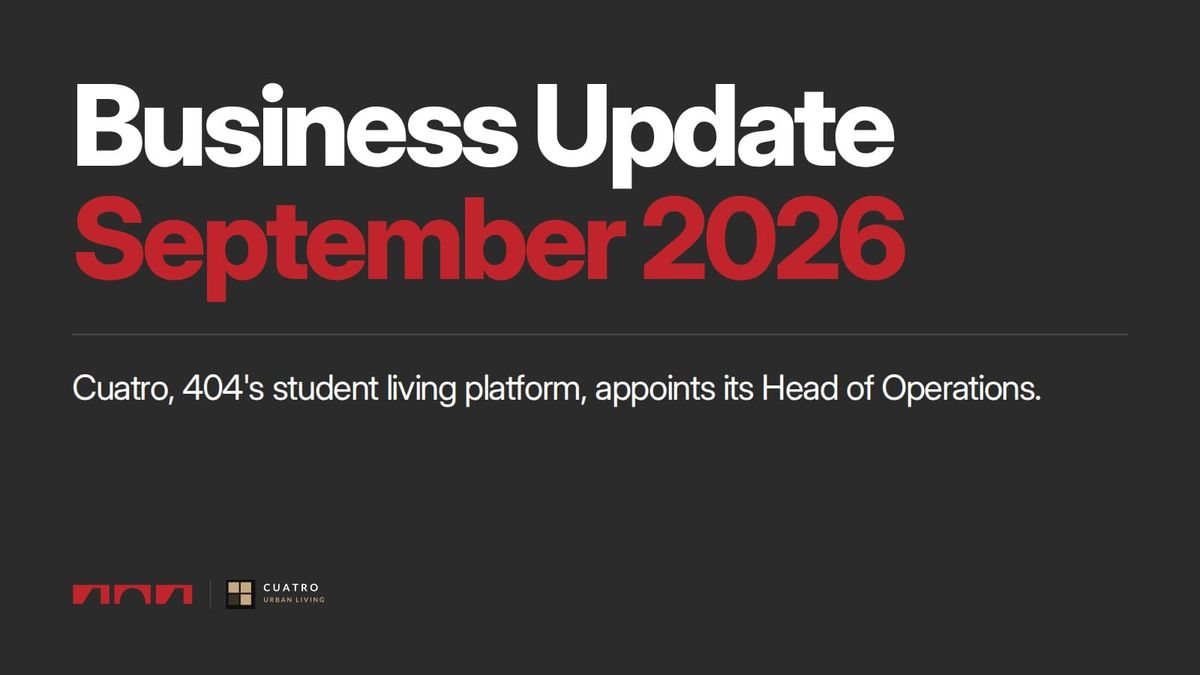 404 Business Update | September 2026 🗞️