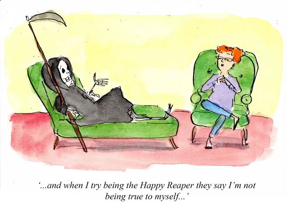 Even Death gets the blues...