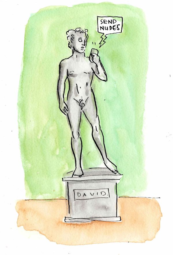 Sure, Michelangelo's David is statuesque...