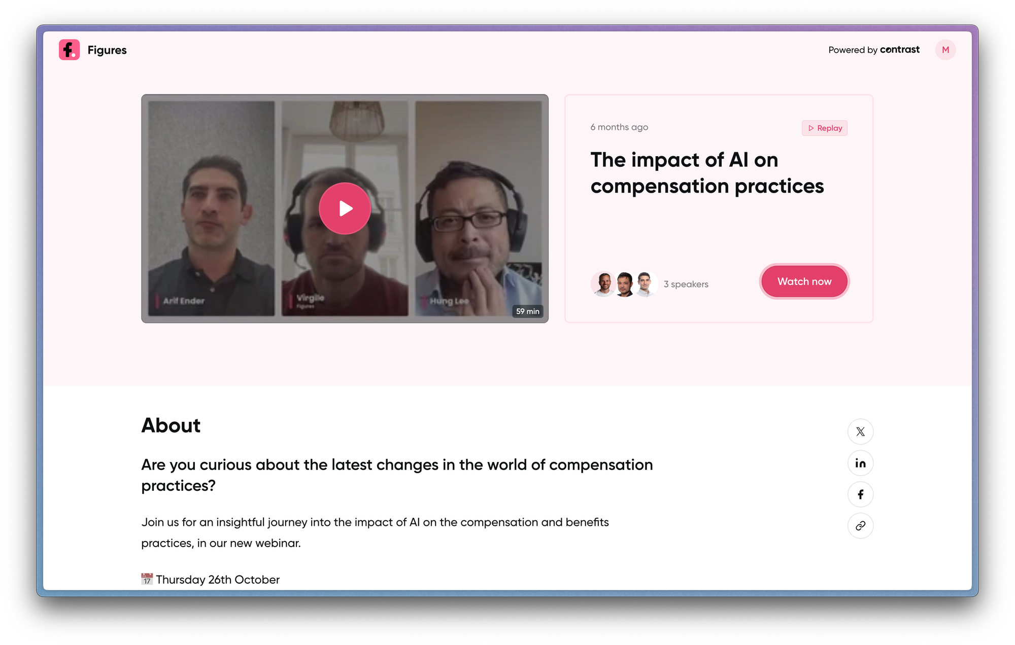 A webinar from Contrast users Figures