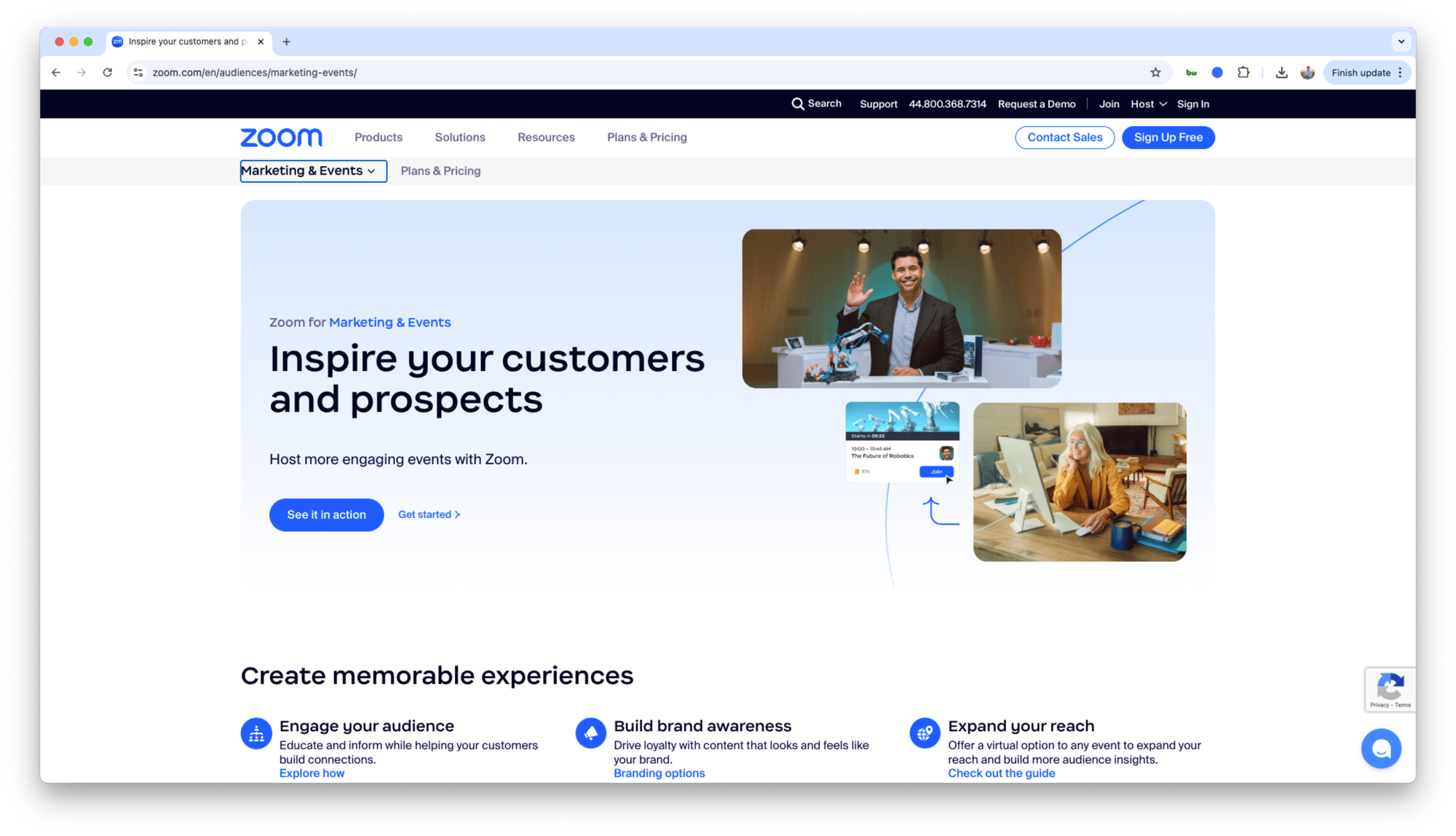 Zoom homepage