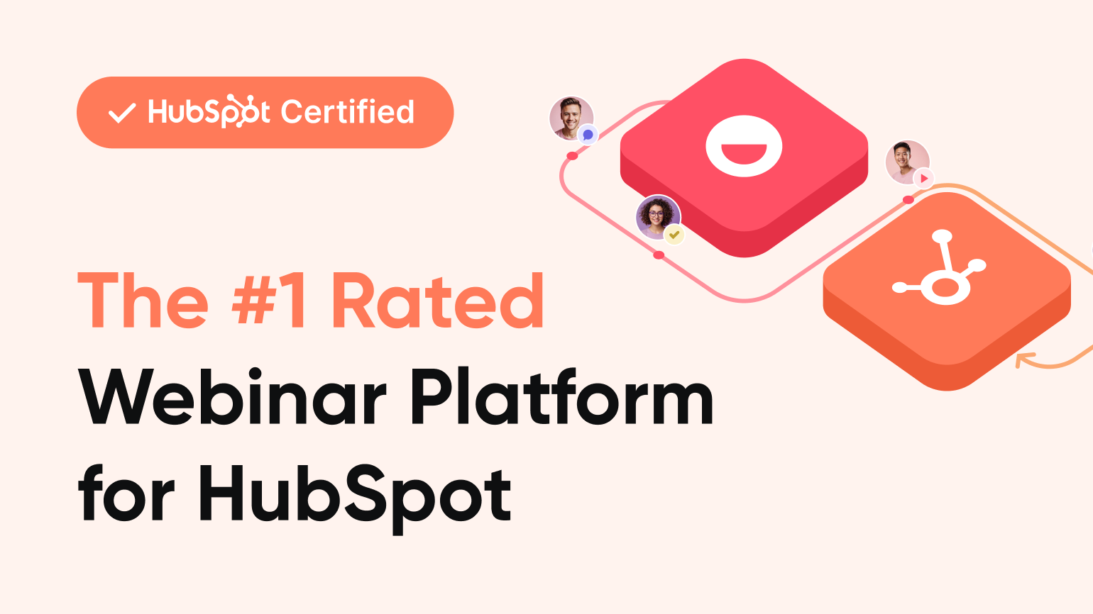 Image showing that Contrast is the number one webinar tool to integrate with HubSpot