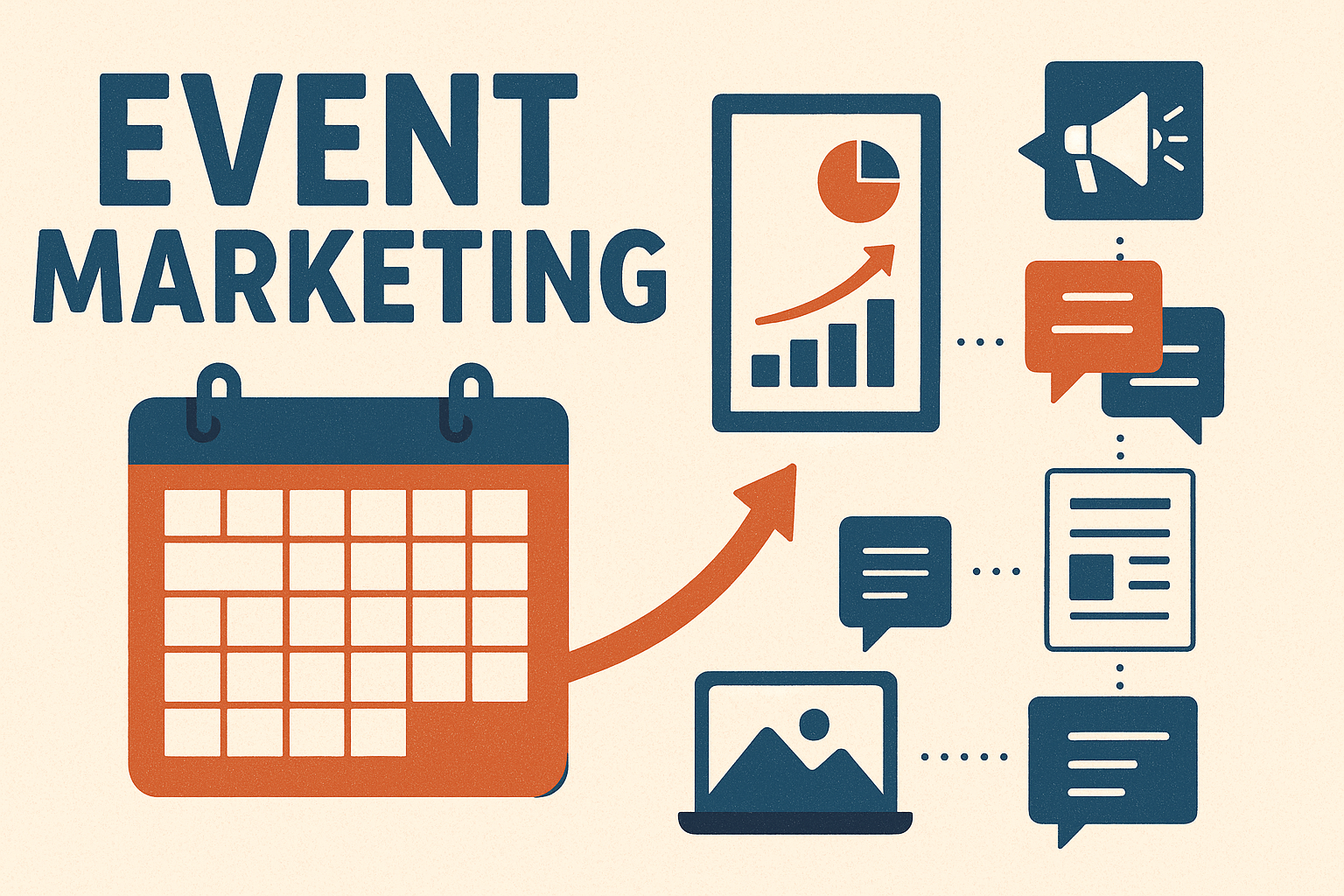 Abstract picture depicting event marketing