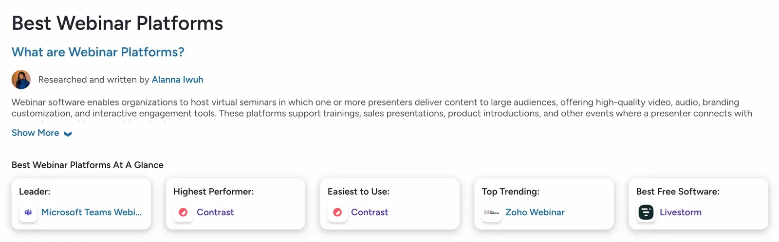 Best webinar platforms according to G2