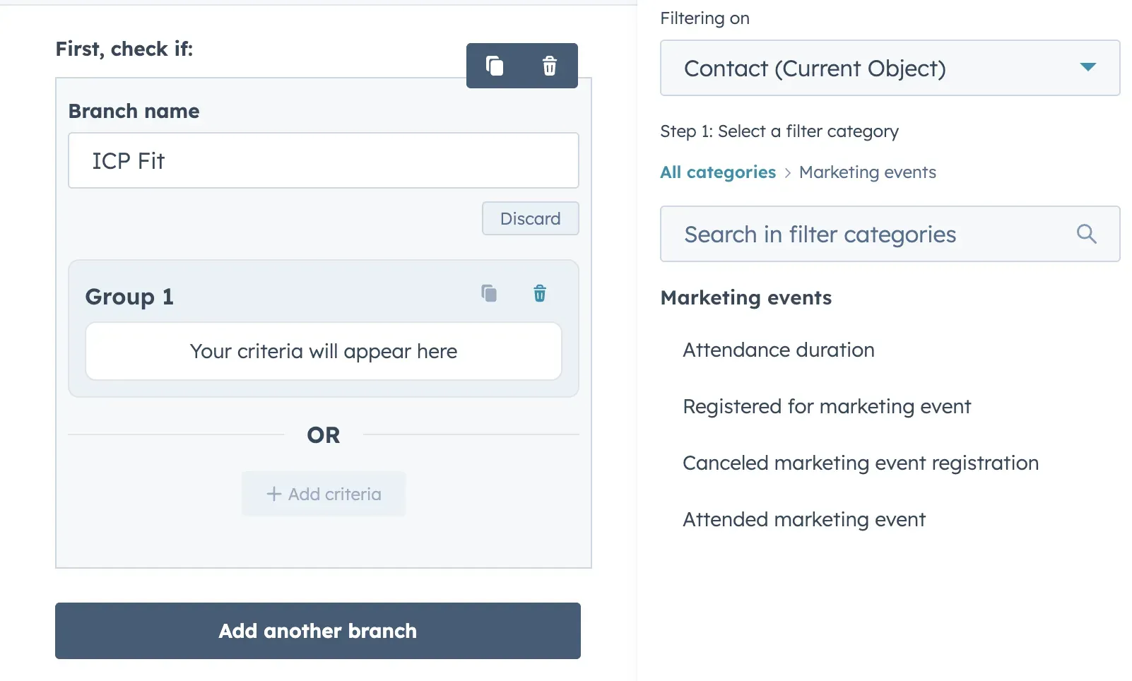 Screenshot showing how to create ICP fit