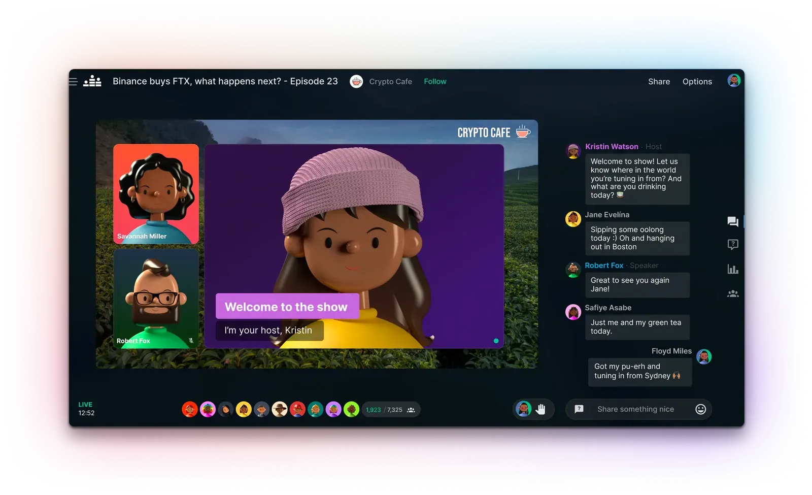 Screenshot of crowdcast webinar
