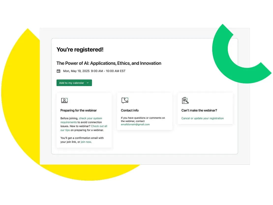 GoToWebinar webinar registration page showing event details